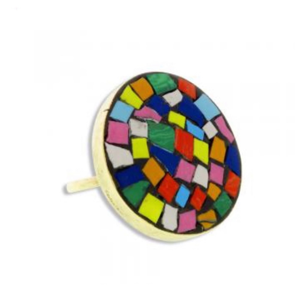 Vintage Matisse Mosaic Colorful Statement Ring, NWT - Picture 2 of 4